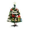 Decorazioni natalizie 2023 anni Albero da tavolo Mini ornamento illuminato artificiale per la nave dell'ufficio domestico