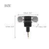 Microphones Mini Portable Mic Digital Stereo Microphone Recorder For Phone Professional With 3.5mm Jack Plug