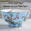 Miski 4.5/6/8 cala jingdezhen ceramiczny ryż miska ramen zupa pojemnik chiński makaron kuchenny porcelanowe przybory stołowe vintage