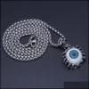 Pendant Necklaces Eyes Pendants Turkey Man Woman Skl Statement Necklace Bijoux Gothic Men Elf Eye Drop Delivery Jewelry Dheiw