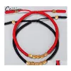 Bracelets de charme Madeiro tibetano Ber￧o de cobre Lucky corda Pulseira