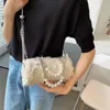 Evening Bags MBTI Elegant Tassel Women Shoulder Bag Beading Chains Top Handle Fashion Ladies Concise Bucket Bolso Mujer 230203