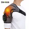 Masajeador de cuerpo completo Calefacción Vabration Hombro Masaje Brace 3 niveles Fisioterapia Terapia Alivio del dolor Izquierda Derecha Batería eléctrica Masaje calentado 230203