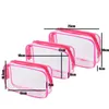 Storage Bags 1PC Transparent Travel Bag Set Airport Cosmetic Makeup Toiletry Wash Pouch Waterproof Bathroom Shower Organizer