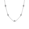 Cluster Anneaux Chozon S925 STERLING Silver Geometric Disc Choker Colliers de la chaîne de mode Bijoux Collier Pendent pour femmes