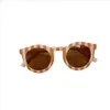 Enfants Lunettes De Soleil Rétro Enfants Lunettes De Soleil Plaid Rayé Filles Lunettes Garçons Plage Lunettes D'été Enfants Accessoires 5 Couleurs En Gros DW6831