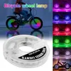 Bike s 22 LED Flash Spoke Ruota di bicicletta a induzione intelligente USB Ricaricabile Equilibrio Tamburo per auto Lampada per pneumatici Lampada per pneumatici 0202