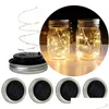 Led Strings Énergie Solaire Mason Jars Lumière 10 String Fairy Star Lights Vis Sur Sier Couvercles Pour Verre Noël Jardin Drop Delivery L Dhko0