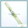 Link-Kette PU-Leder-Armband-Armband-Schmuck 18mm Druckknopf handgemachte echte Wrap-Charme für DIY-Drop-Lieferung Armbänder Otjhf