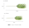 Dekorativa blommor konstgjorda växter simulering kokosnöt palm blad bloggare po prop plast tropiska träd lämnar falsk grön