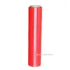 Present Wrap 1 Roll Red Cargo Packaging Film Wrapping Protection for Home Storage Organization PE Stretch Pallet