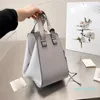 Neue Handlock-Tasche Damen Umhängetaschen Designer-Handtaschen Arc Drop 22 Umhängetasche Luxus-Mittelreißverschluss-Totes Cowide Große Kapazität Rindsleder-Geldbörsen