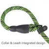 Dog Collars Durable Collar And Leash Set Nylon Dogs For Large Small Accessories Fashion Rope Sponge Handle Outdoor