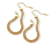 Link Bracelets Chain High Quality Women 18k Gold Plated Bracelet Stainless Steel Watch Bangle JewelryLink