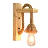 Wall Lamp 1pcs Creative Bedroom Rope Hanging LED Light Home Vintage Stairway Bedside E27 Decor Luminaire