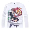 Herr t-skjortor coolprint anime skjorta testamentet av syster djävul t-shirts multi-stil långärmad mio naruse cosplay motiv kawaii