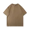 ESS デザイナー潮 T シャツ胸レターラミネートプリント半袖ハイストリートルーズオーバーサイズカジュアル Tシャツ綿 100% トップス男性と女性のためのエッセンシャルの tシャツ