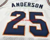 Vintage #25 Kenny Anderson Fighting Illinois Basketball Jersey Size S-4XL 5XL Custom Any Name Number Jersey