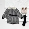 Kläder sätter Autumn Winter Girl Knitting tröja set 2st Infant Baby Suit Warm Boy Born Clothes 04 Years 230203