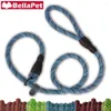 Dog Collars Durable Collar And Leash Set Nylon Dogs For Large Small Accessories Fashion Rope Sponge Handle Outdoor