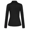 Kobiet Sweters Women Vintage szal klapki szczupłe dopasowanie bluzki z długim rękawem bluzka bluzka damna dama robocza solidne koszulki a50women's DEPE22