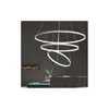 Lampes suspendues Lustre moderne Luminaires Surface carrée Montage Lampe de plafond en cristal Couloir Couloir Asile Drop Livraison Lig Dho5P