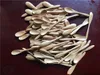 Quality 100 Pieces Small Bamboo Spoon 13.5cm Natural Spoons Durable for Cafe Coffee Tea Honey Sugar Salt Jam Mustard Ice Cream Handmade Utensils