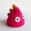 Bérets dessin animé dinosaure bébé chapeau casquette version coréenne casquettes tricotées pour bébé enfant en bas âge garçons filles bonnets garder au chaud enfants accessoires chapeaux