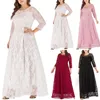 Ethnische Kleidung Vintage Chic Frauen Weiß Strand Lange Böhmische Maxi Kleider Damen V-ausschnitt Quaste Sommer Boho Happie Kleid Vestidos