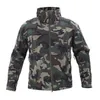 Heren Jackets Winter Militaire Fleece Jacket Men Soft Shell Tactical Waterproof Army Camouflage Coat Airsoft Clothing Multicam Wind Breakers 230202