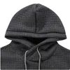 Heren Hoodies Sweatshirts Bolubao Mens Plaid Solid Color Hooded Sweatshirt Tracksak Casual Sportswear American Style Trendy Brand Male 230202