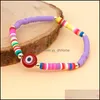 Link Chain Turkish Evil Blue Eye Bracelet For Women Ins Polymer Clay Bead Bracelets Pseras Jewelry Drop Delivery Ot5St