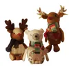 Julekorationer Candy Jar Storage Bottle Cartoon Elk Bag Cookie Can Boxes Child Kids Gifts Navidad År 2023 Dekor