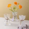 Vazen Noordse stijl Glass Vase 2023 Creatieve onregelmatige transparante hydrocultuur Decoratie ornamenten