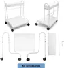 Biały pedicure wózek paznokci salon tocząca stóp dorzecza wózek stóp do kąpieli masaż narzędzie Elitzia ETST22
