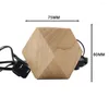 Table Lamps Dimmer Switch E27 Antique Wooden Lamp With Key Rhombic Retro Reading Desk Office