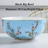 Miski 4.5/6/8 cala jingdezhen ceramiczny ryż miska ramen zupa pojemnik chiński makaron kuchenny porcelanowe przybory stołowe vintage