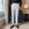 Ternos masculinos de alta qualidade homens vestidos outono coreano slim fit