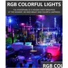 Veilleuses 16 couleurs créatives LED RVB Colorf lumière variable atmosphère armoire armoire lampes de chevet télécommande livraison directe DH6Qw