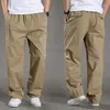Męskie spodnie 2023 Męskie ładunek bawełna męskie kieszonkowe luźne proste spodni sprężyste spodni marka pasa joggers męskie super duże si319n