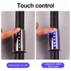 Luci Fanale posteriore ricaricabile tramite USB Ricarica intelligente Lampada posteriore per bicicletta Start-stop automatico Avvertimento touch control Luce per bici 0202