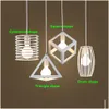 Pendellampor vintage bur ljus j￤rn retro loft fixturer kantening pend lampa metall h￤ngande restaurang caf￩ inomhus dekor droppe Deliv Dhreb