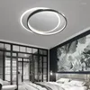 Plafonniers 2023 Chambre Lampe Moderne Minimaliste Ultra-mince Géométrique Nordique Noir Et Blanc Art Étude
