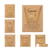 Pendentif Colliers 3pcs / Set 12 Collier de signe du zodiaque Plaqué or Bélier Cancer Lettre Star Charme pour les femmes Drop Livraison Bijoux Pendentif Ottir