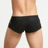 Underpants Boxershorts Mens Sexy Shorts U Convex Pouch Underwear Soft Boys 2023 Boxers Briefs Trunks Button Low Rise