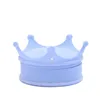 Smyckespåsar Hoseng 4 färger Cartoon Crown Velvet Baby Armband Box med inre spänne barn armband förvaringsfodral gåva HS_848