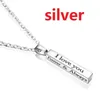 Pendant Necklaces Creative Explosion I Love You Stainless Steel Wishing Column Couple Necklace Fashion Trend Men's And Women's