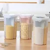 Storage Bottles Divided Sealed Moisture-proof Transparent Rotating Kitchen Water Tank Barrel Rice Box