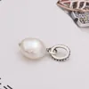 Stud Earrings 925 Silver 2023 Summer Original Freshwater Cultured Baroque Pearl Hoop DIY Trendy Necklace Pendant Woman