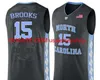 Vintage UNC Tarheels Garrison Brooks # 15 College Basketball Jersey Taglia S-4XL 5XL personalizzato qualsiasi nome numero maglia